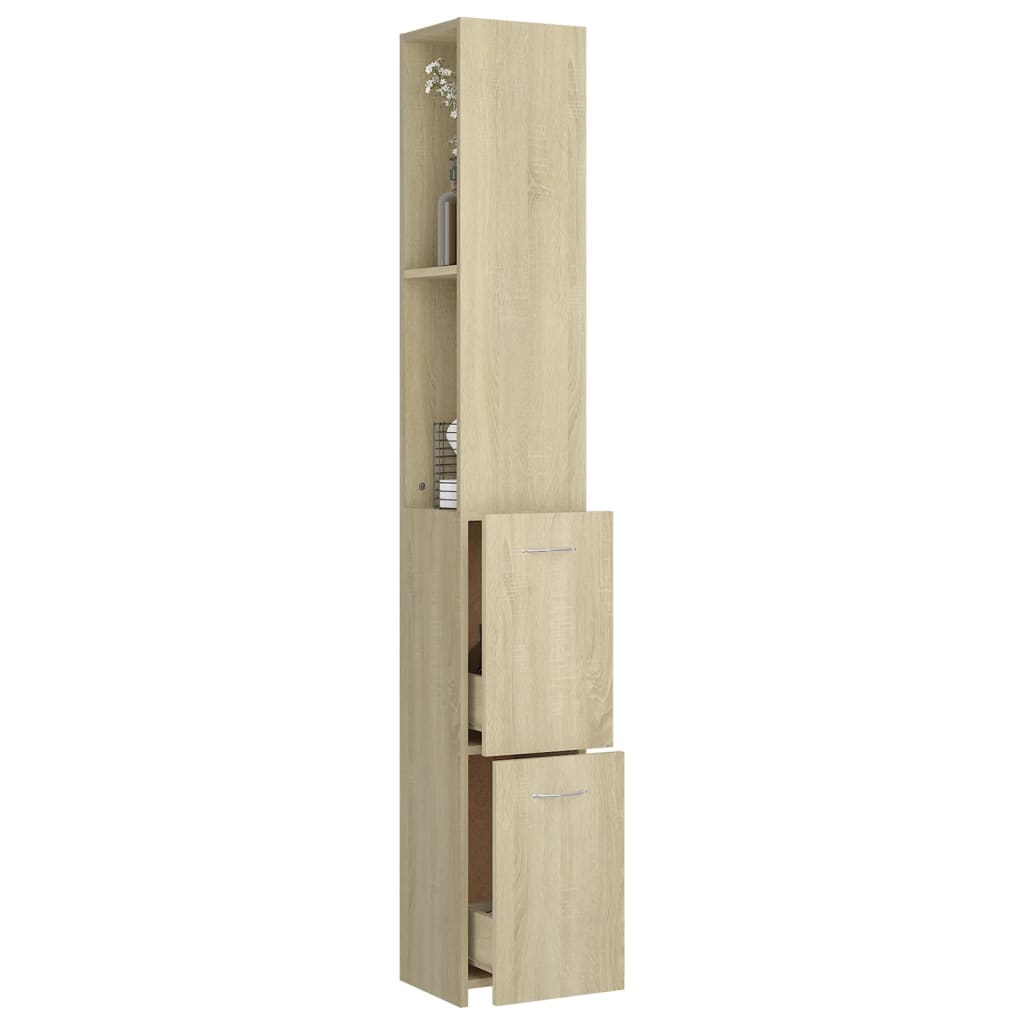 Dulap De Baie, , 25X26,5X170 Cm, Lemn Prelucrat