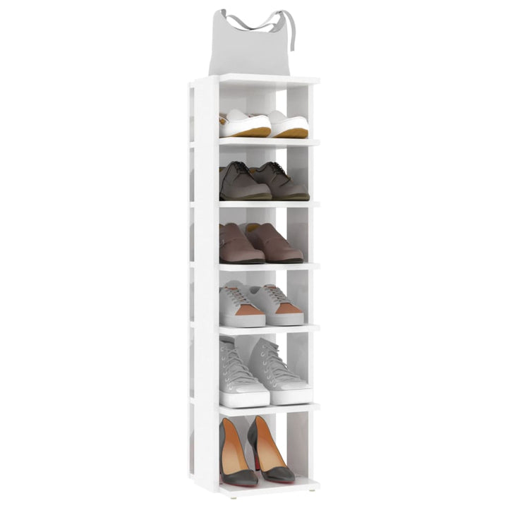 Pantofare, 2 Buc., Alb Extralucios, 27,5X27X102 Cm