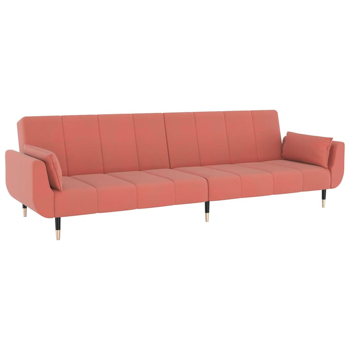 Canapea Extensibilă Cu 2 Locuri, 2 Perne, , Catifea