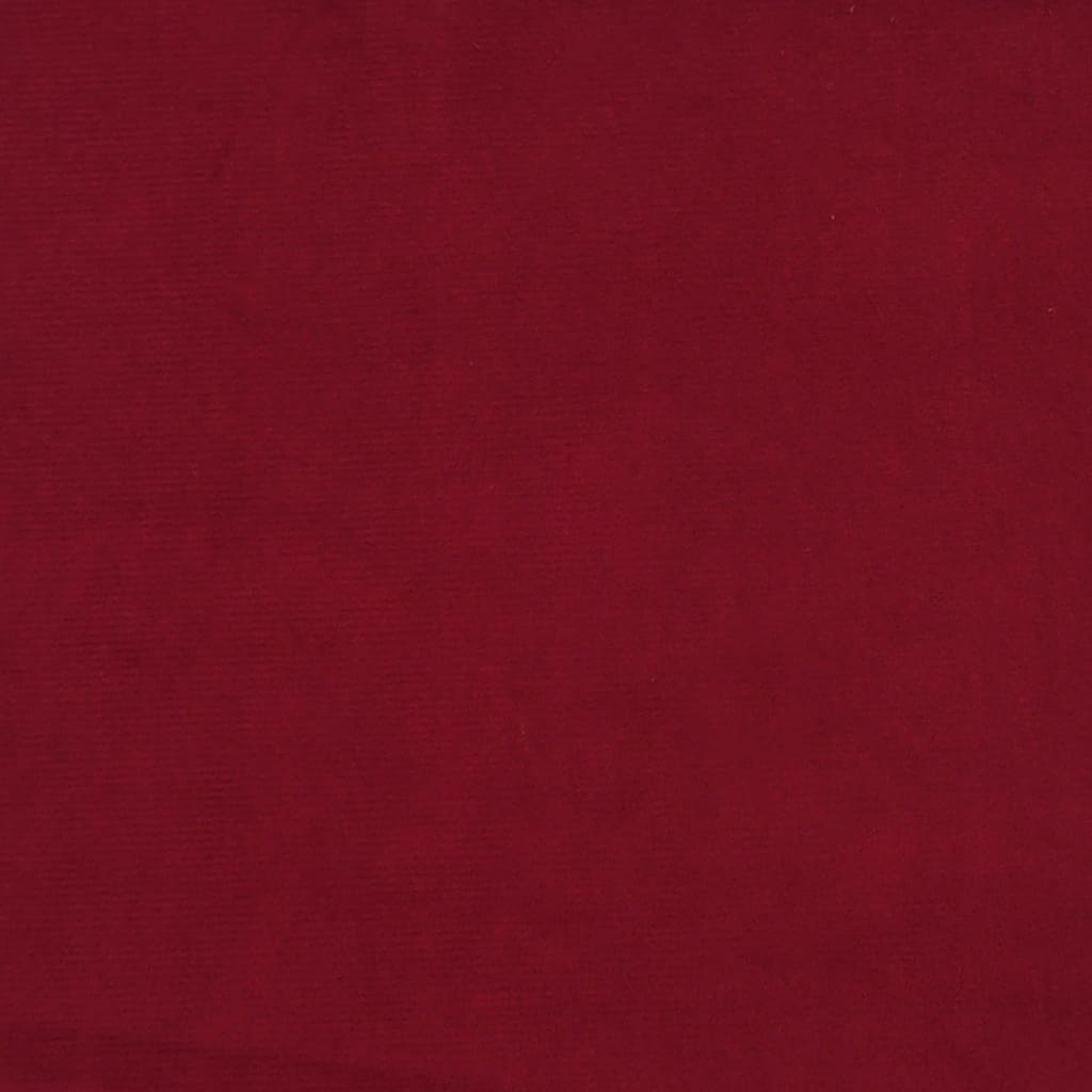 Taburet, Roșu Vin, 78X56X32 Cm, Catifea