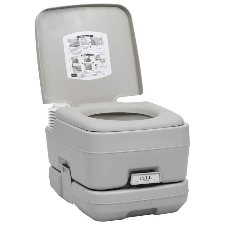 Toaletă Portabilă De Camping Cu Cort, 10+10 L