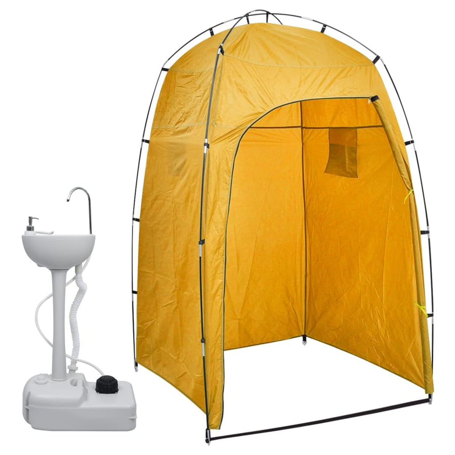 Suport Portabil De Camping, Pentru Spălat Mâini, Cu Cort, 20 L