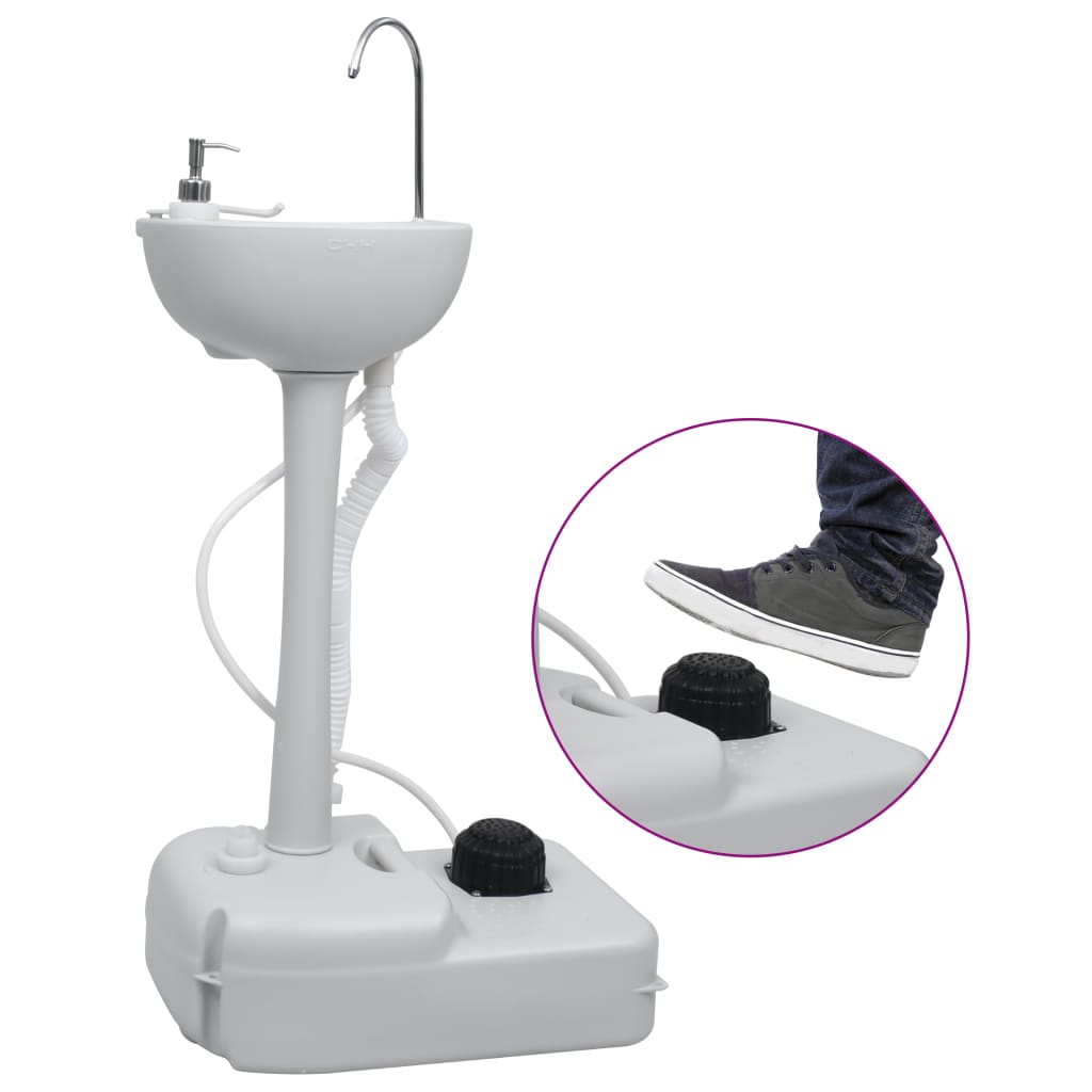 Suport Portabil De Camping, Pentru Spălat Mâini, Cu Cort, 20 L