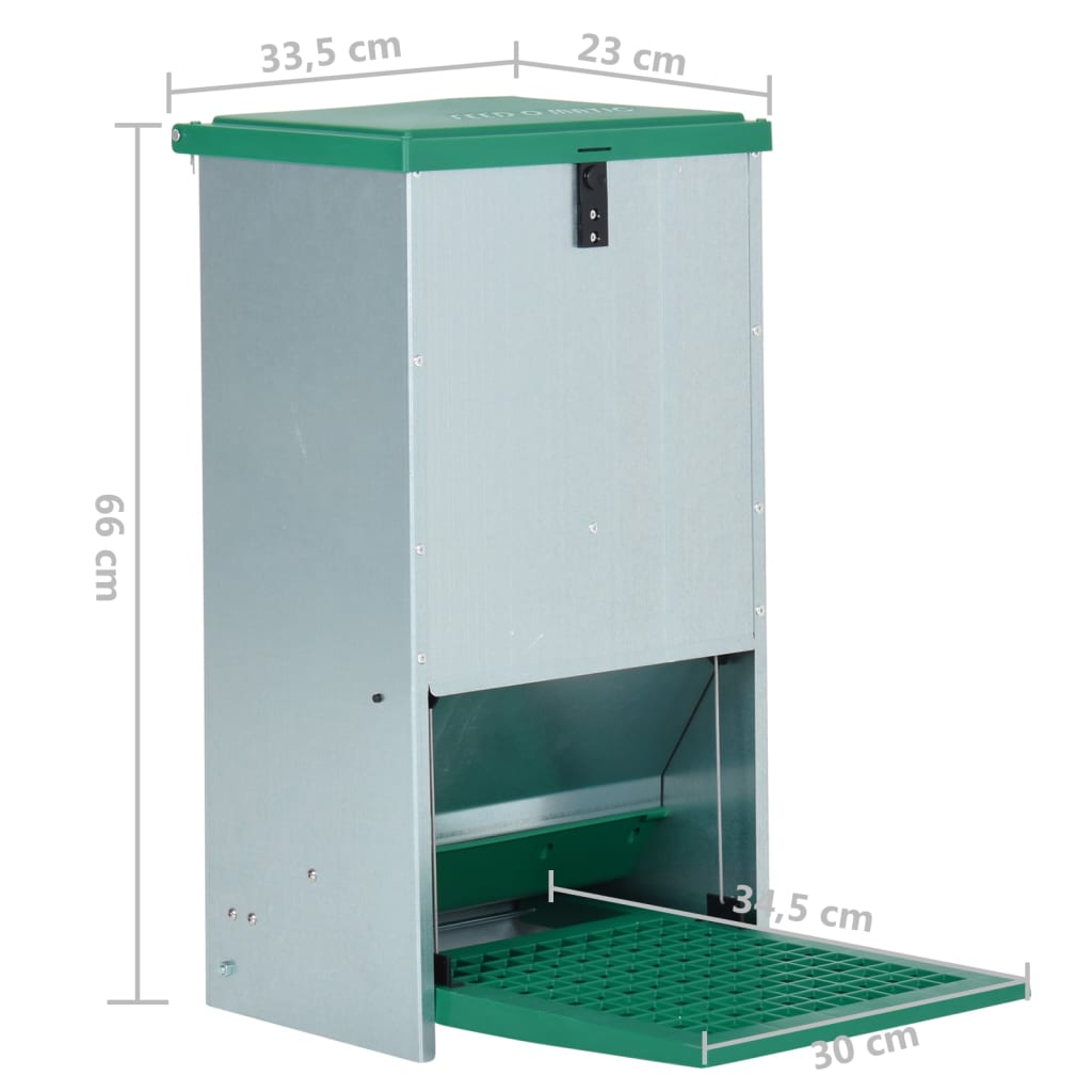 Dozator Automat De Hrană Pentru Păsări De Curte Cu Banda 20 Kg
