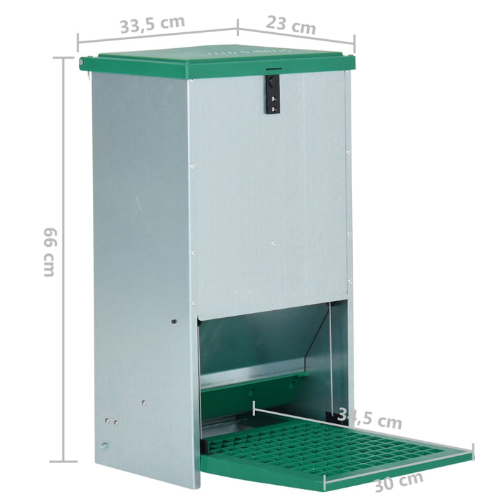 Dozator Automat De Hrană Pentru Păsări De Curte Cu Banda 20 Kg