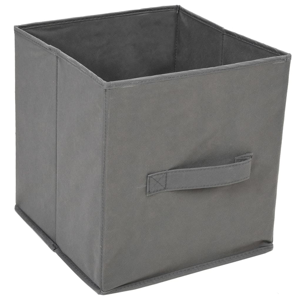 Dulap De Depozitare Cu 3 Sertare Textile, Gri 34X34X101 Cm Oțel