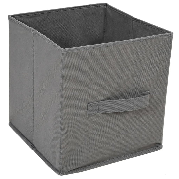 Dulap De Depozitare Cu 3 Sertare Textile, Gri 34X34X101 Cm Oțel