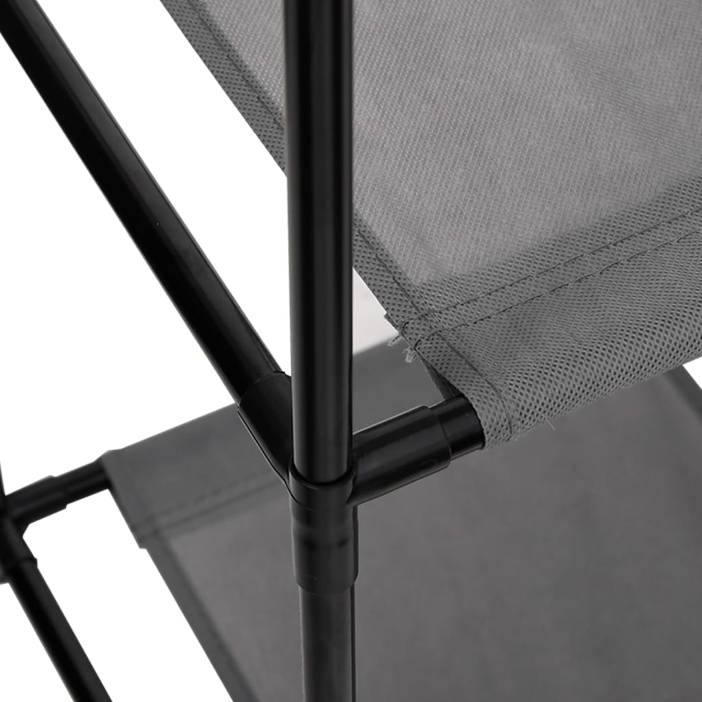 Dulap De Depozitare Cu 3 Sertare Textile, Gri 34X34X101 Cm Oțel