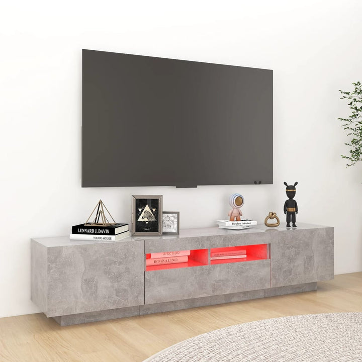 Comodă Tv Cu Lumini Led, , 180X35X40 Cm
