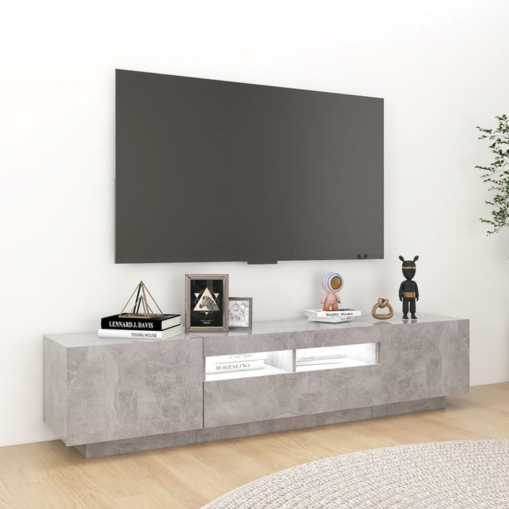 Comodă Tv Cu Lumini Led, , 180X35X40 Cm