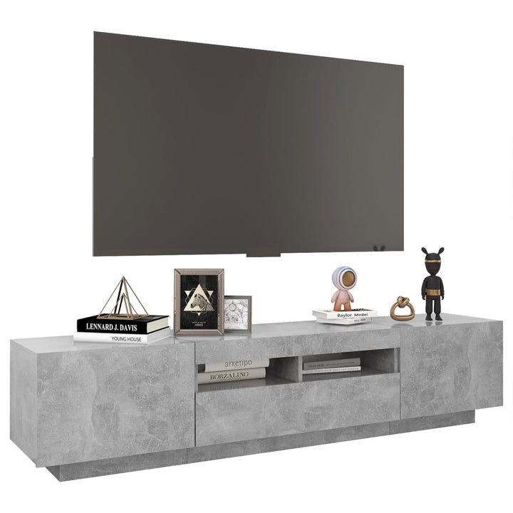 Comodă Tv Cu Lumini Led, , 180X35X40 Cm