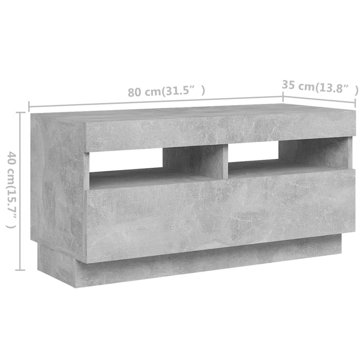 Comodă Tv Cu Lumini Led, , 180X35X40 Cm