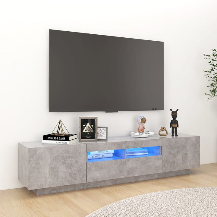 Comodă Tv Cu Lumini Led, , 180X35X40 Cm