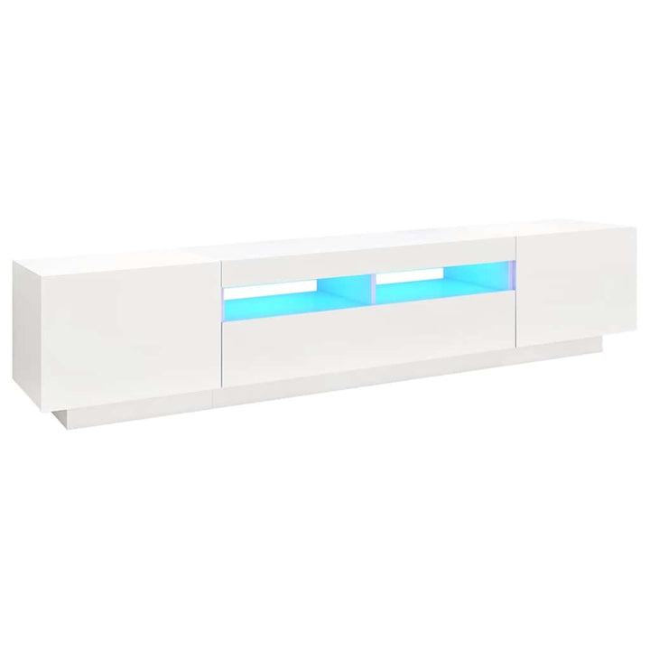 Comodă Tv Cu Lumini Led, , 200X35X40Cm