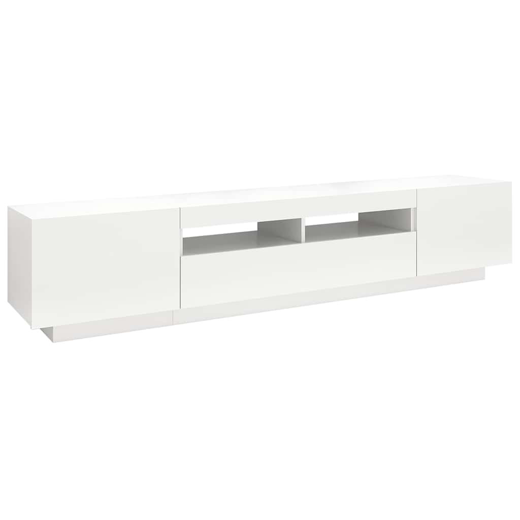 Comodă Tv Cu Lumini Led, , 200X35X40Cm