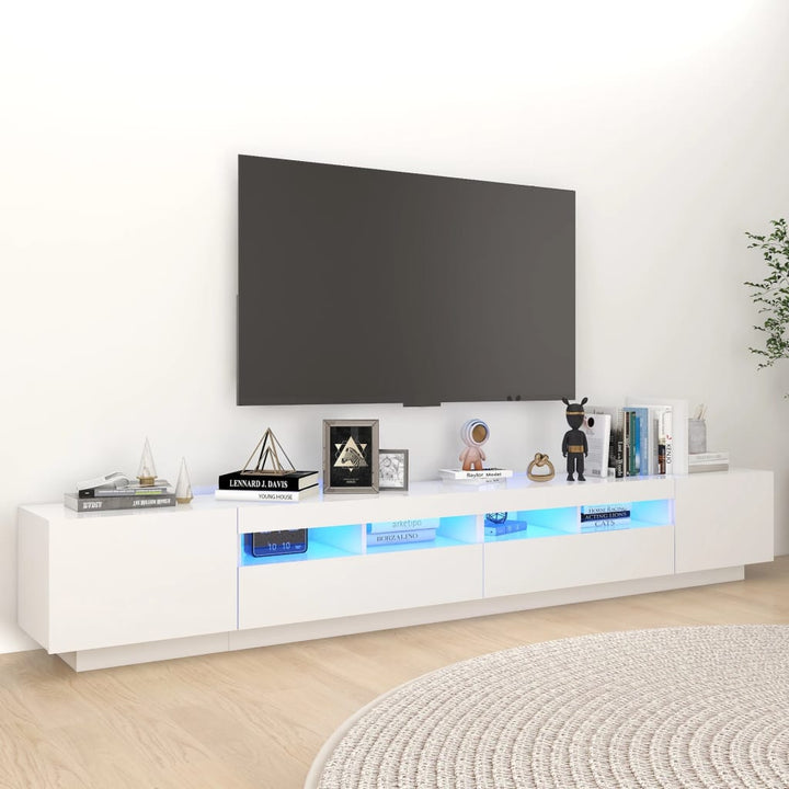 Comodă Tv Cu Lumini Led, , 260X35X40 Cm