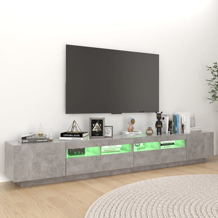 Comodă Tv Cu Lumini Led, , 260X35X40 Cm