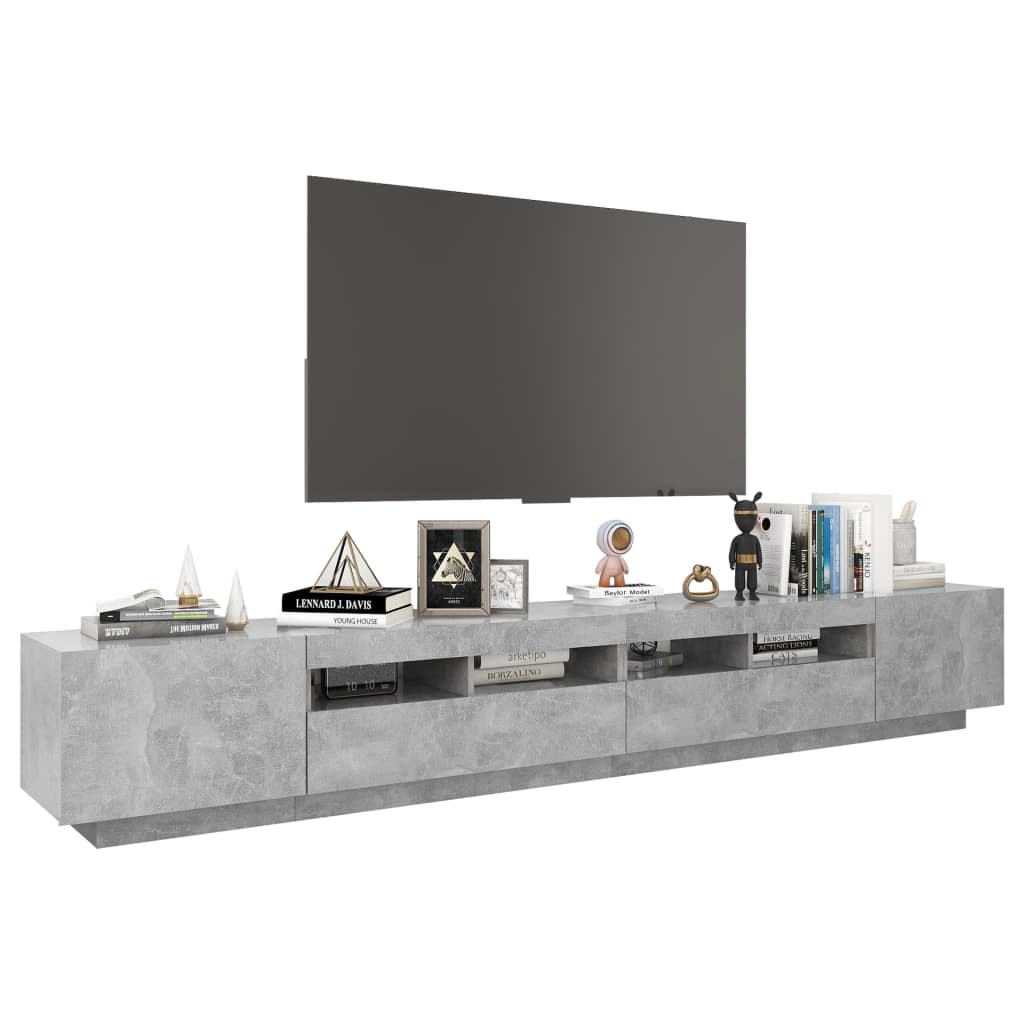 Comodă Tv Cu Lumini Led, , 260X35X40 Cm