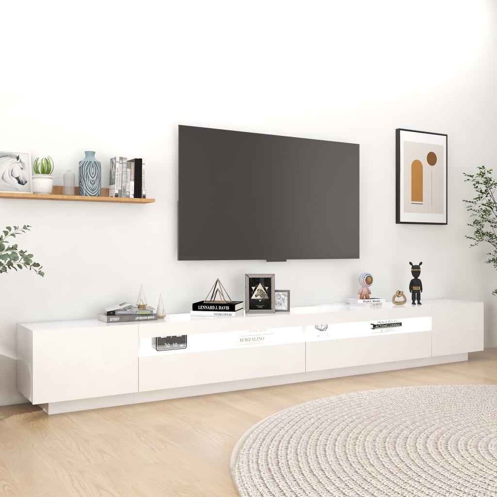 Comodă Tv Cu Lumini Led, , 300X35X40Cm