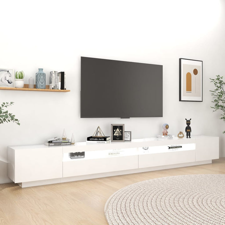 Comodă Tv Cu Lumini Led, , 300X35X40Cm