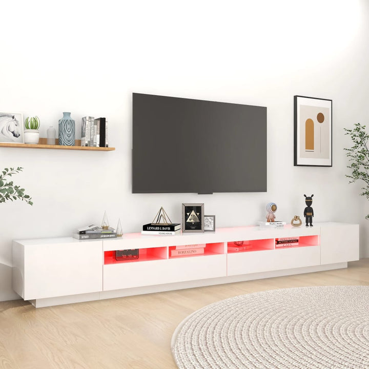 Comodă Tv Cu Lumini Led, , 300X35X40Cm