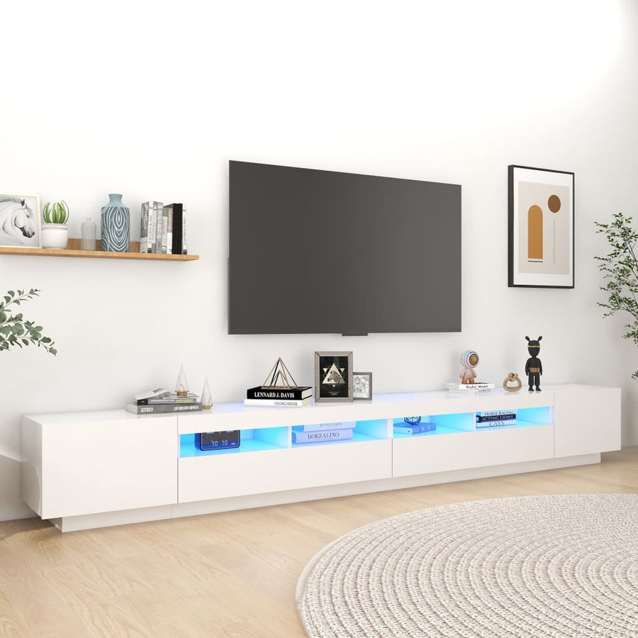 Comodă Tv Cu Lumini Led, , 300X35X40Cm