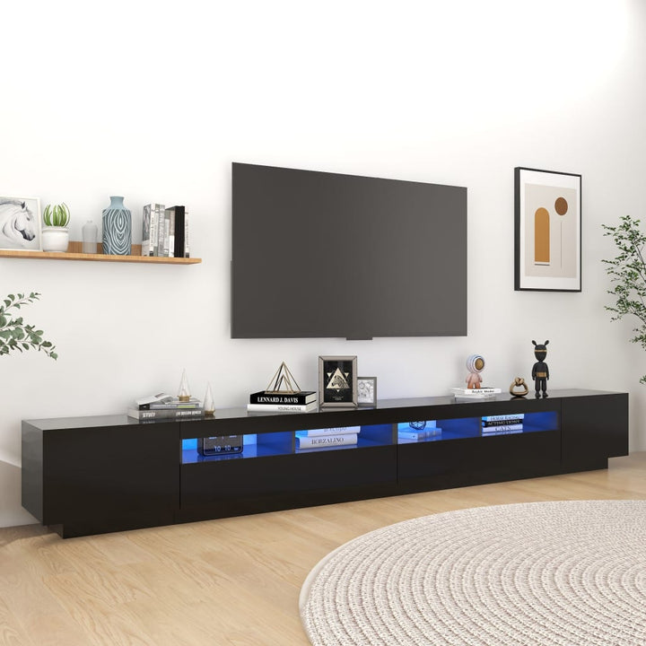 Comodă Tv Cu Lumini Led, , 300X35X40Cm