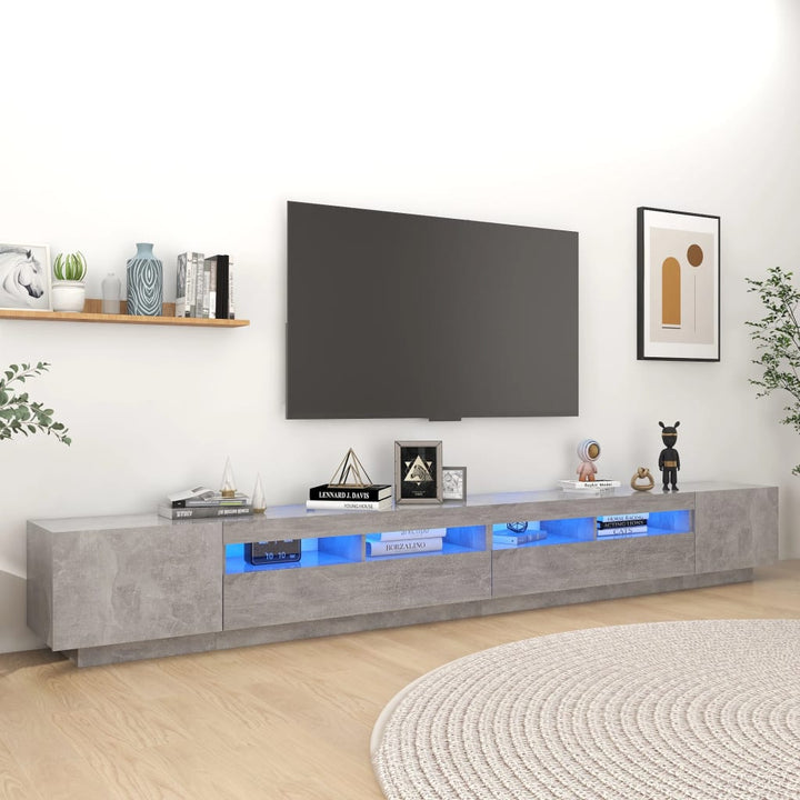Comodă Tv Cu Lumini Led, , 300X35X40Cm