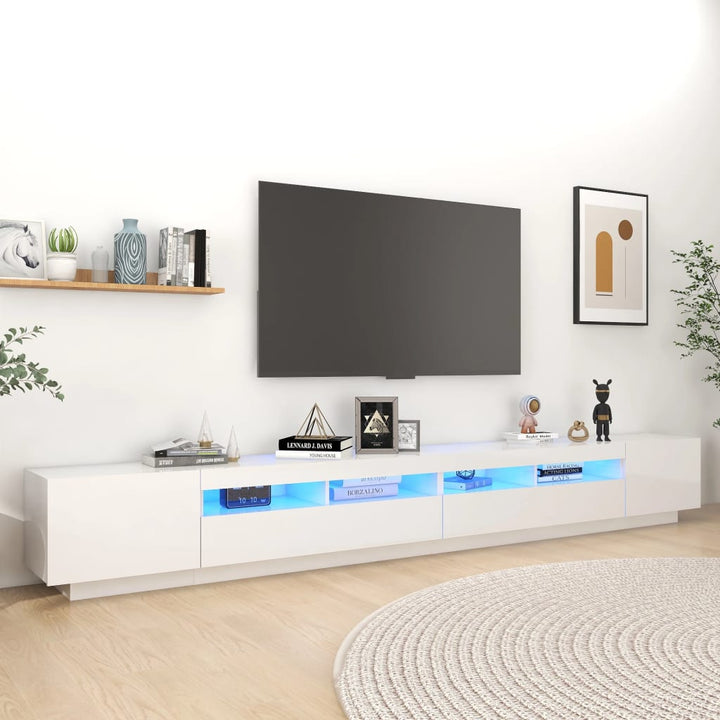 Comodă Tv Cu Lumini Led, , 300X35X40Cm