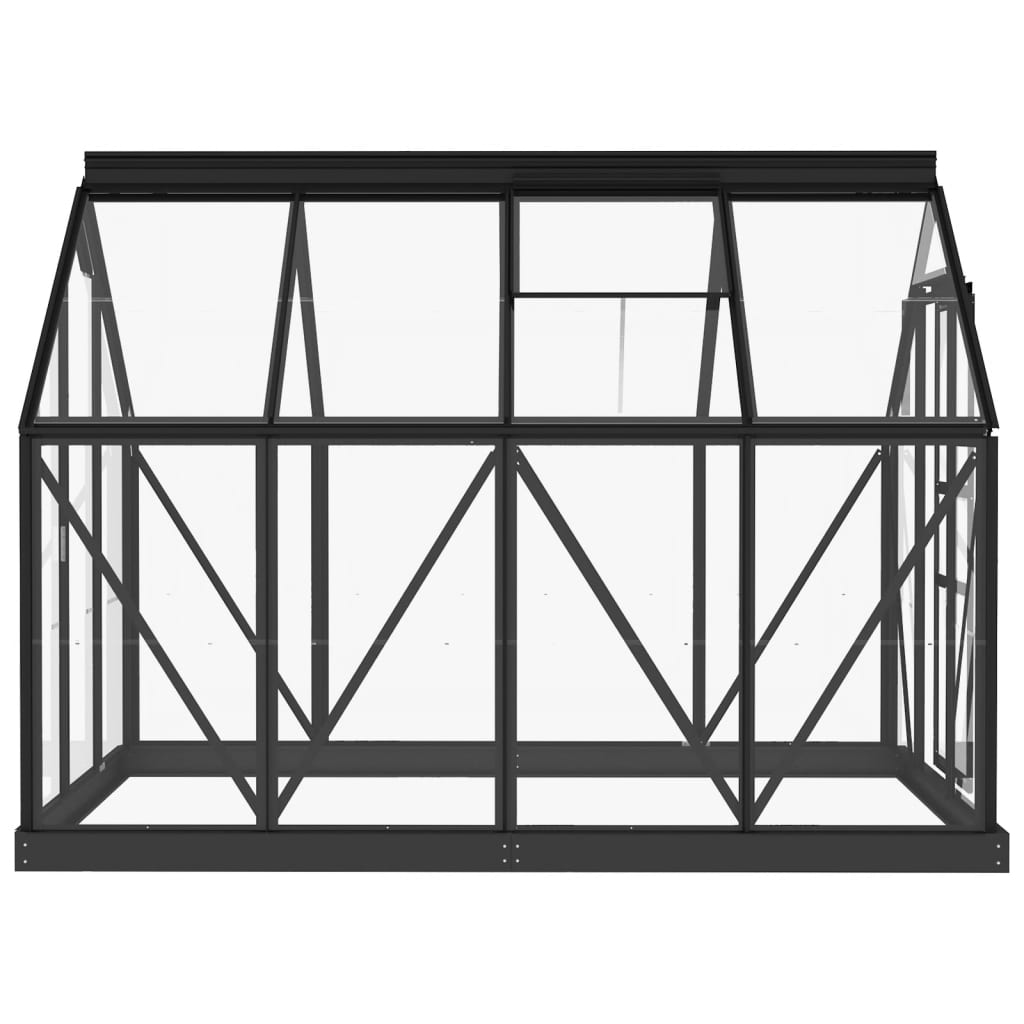 Seră Cadru Bază Antracit 1,6 M², Aluminiu (Nu Se Vinde Separat)