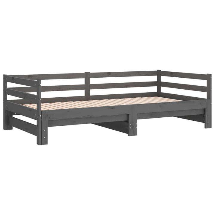 Pat Extensibil De Zi, , 2X(90X200) Cm, Lemn Masiv De Pin