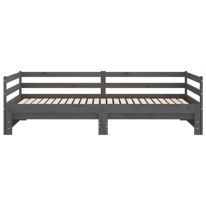 Pat Extensibil De Zi, , 2X(90X200) Cm, Lemn Masiv De Pin