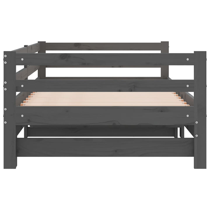 Pat Extensibil De Zi, , 2X(90X200) Cm, Lemn Masiv De Pin