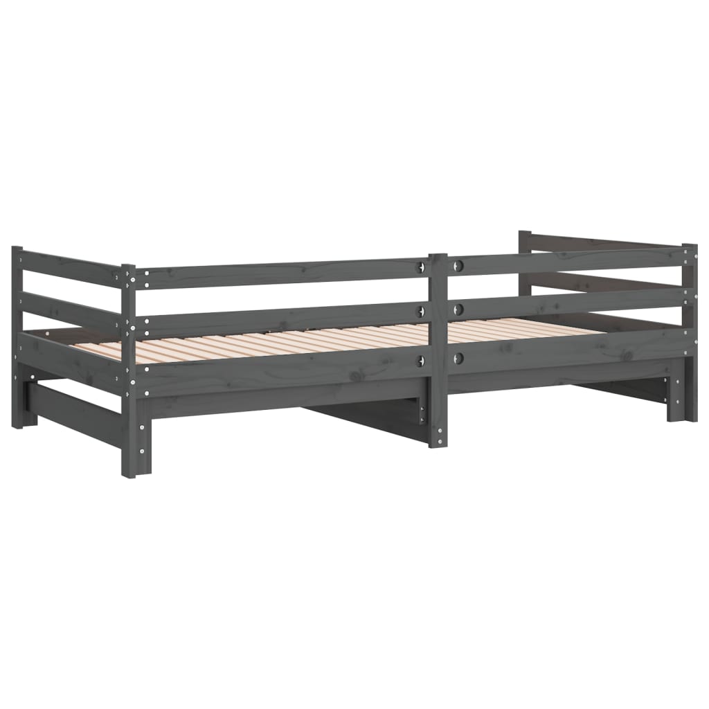 Pat Extensibil De Zi, , 2X(90X200) Cm, Lemn Masiv De Pin