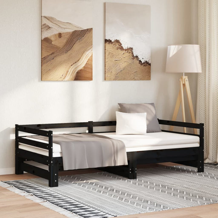 Pat Extensibil De Zi, , 2X(90X200) Cm, Lemn Masiv De Pin