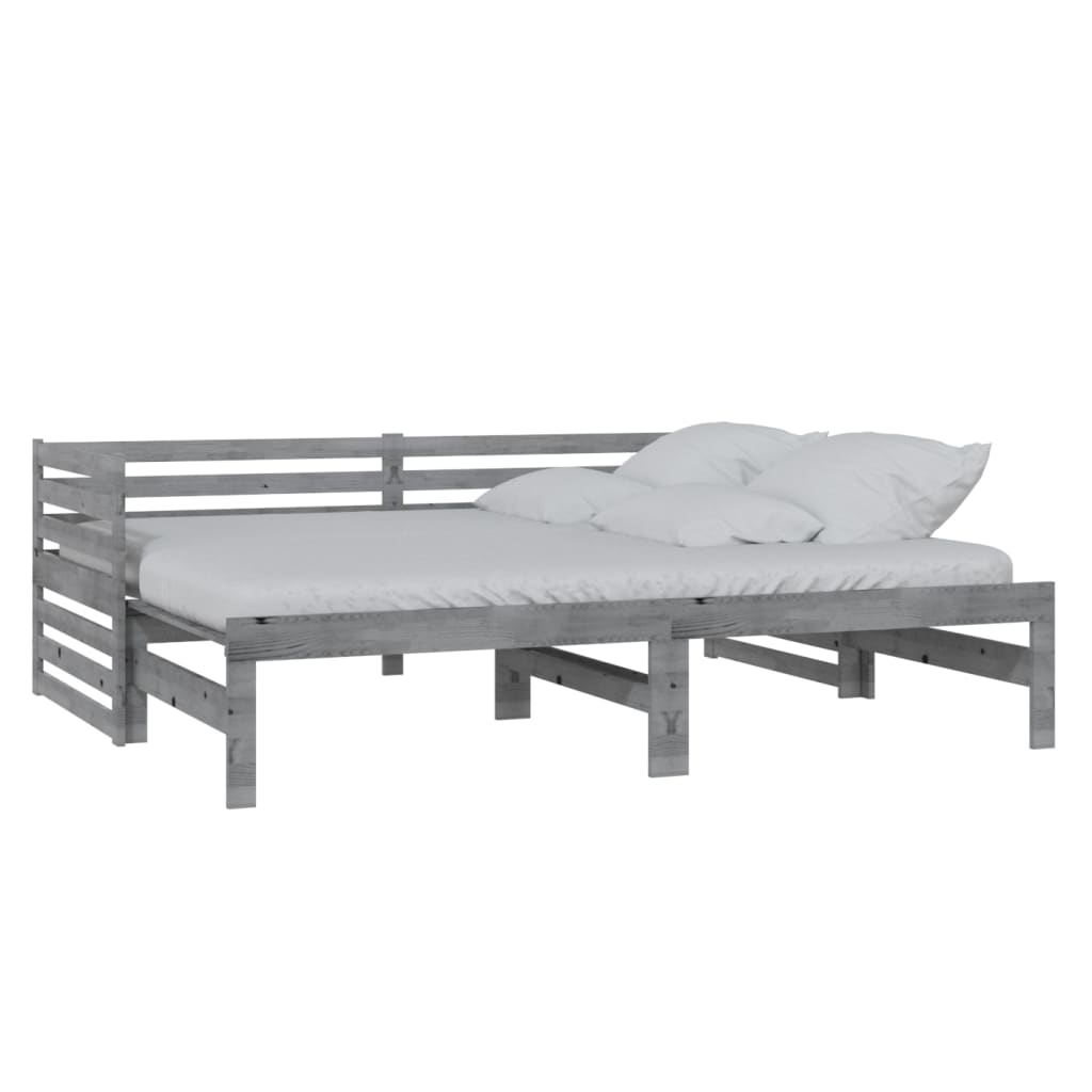 Pat Extensibil De Zi, , 2X(90X200) Cm, Lemn Masiv De Pin