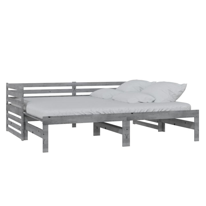 Pat Extensibil De Zi, , 2X(90X200) Cm, Lemn Masiv De Pin