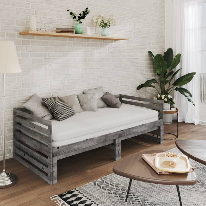 Pat Extensibil De Zi, , 2X(90X200) Cm, Lemn Masiv De Pin