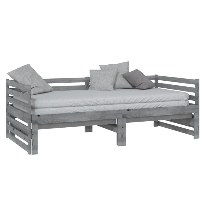 Pat Extensibil De Zi, , 2X(90X200) Cm, Lemn Masiv De Pin