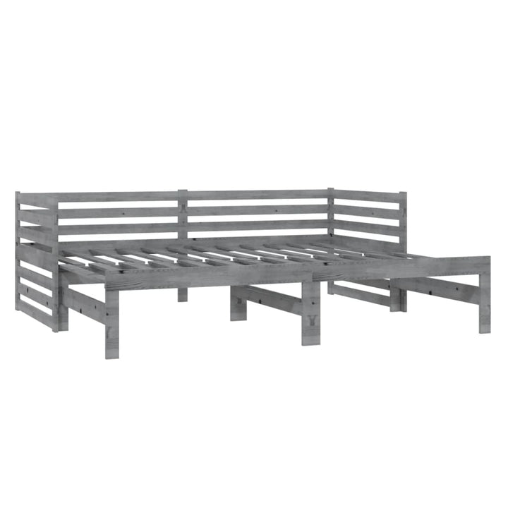 Pat Extensibil De Zi, , 2X(90X200) Cm, Lemn Masiv De Pin