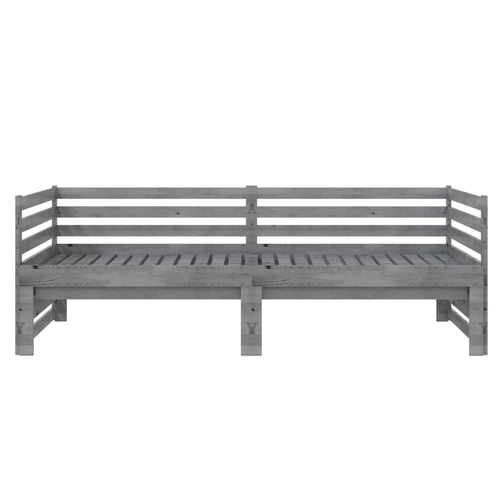 Pat Extensibil De Zi, , 2X(90X200) Cm, Lemn Masiv De Pin