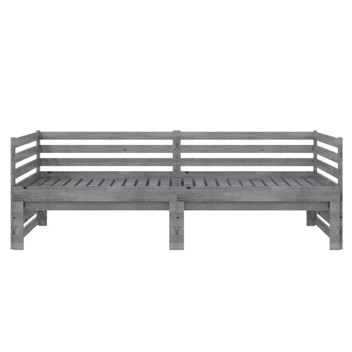 Pat Extensibil De Zi, , 2X(90X200) Cm, Lemn Masiv De Pin