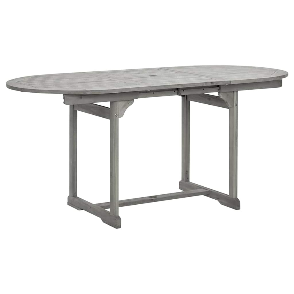 Masă De Grădină, (120-170)X80X75 Cm, Lemn Masiv De Acacia
