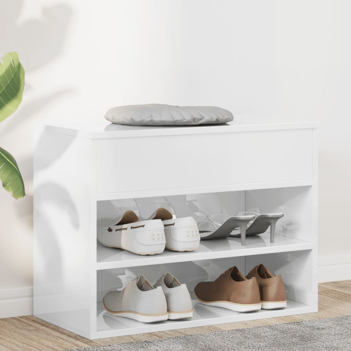Bancă Pentru Pantofi Stejar Maro 60X30X45 Cm Lemn Prelucrat