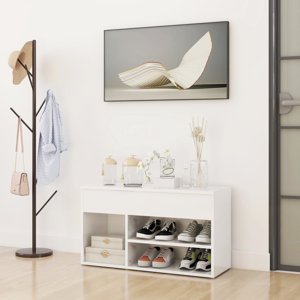 Bancă Pentru Pantofi Stejar Sonoma 80X30X45 Cm Lemn Prelucrat