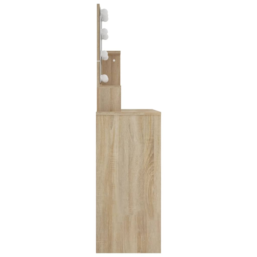 Masă De Toaletă Cu Led, , 86,5X35X136 Cm