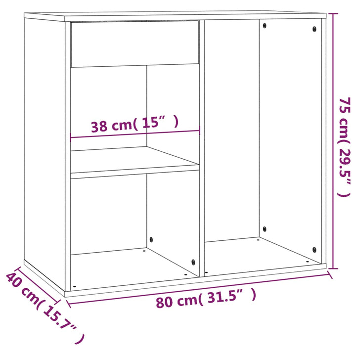 Dulap De Cosmetice, , 80X40X75 Cm, Lemn Prelucrat