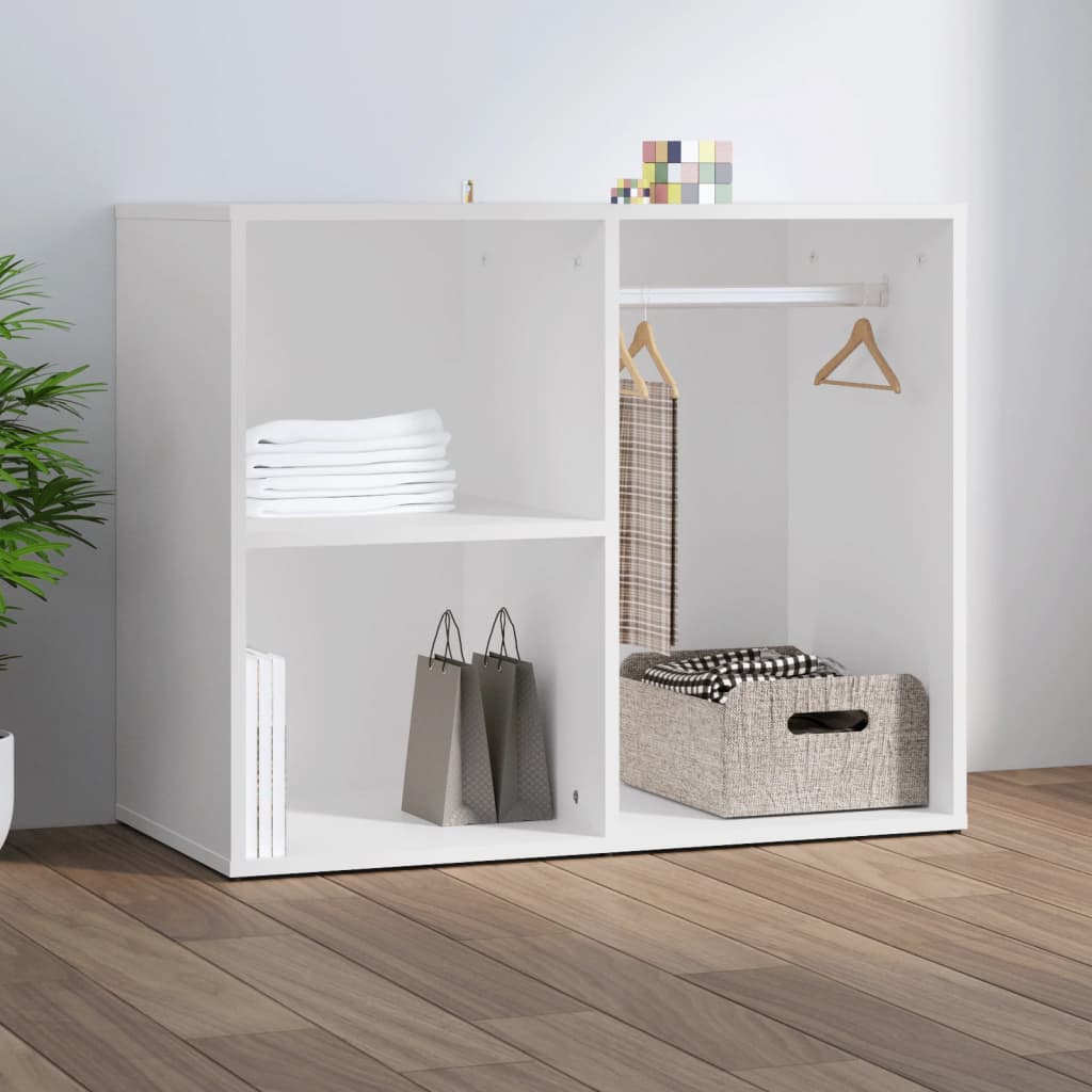 Dulap De Dressing, Alb Extralucios, 80X40X65 Cm, Lemn Compozit