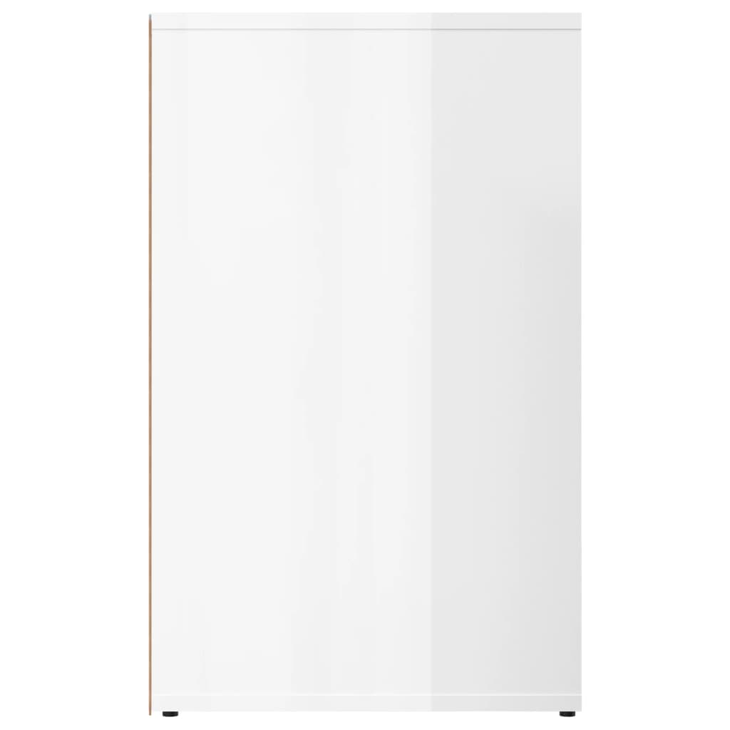 Dulap De Dressing, Alb Extralucios, 80X40X65 Cm, Lemn Compozit