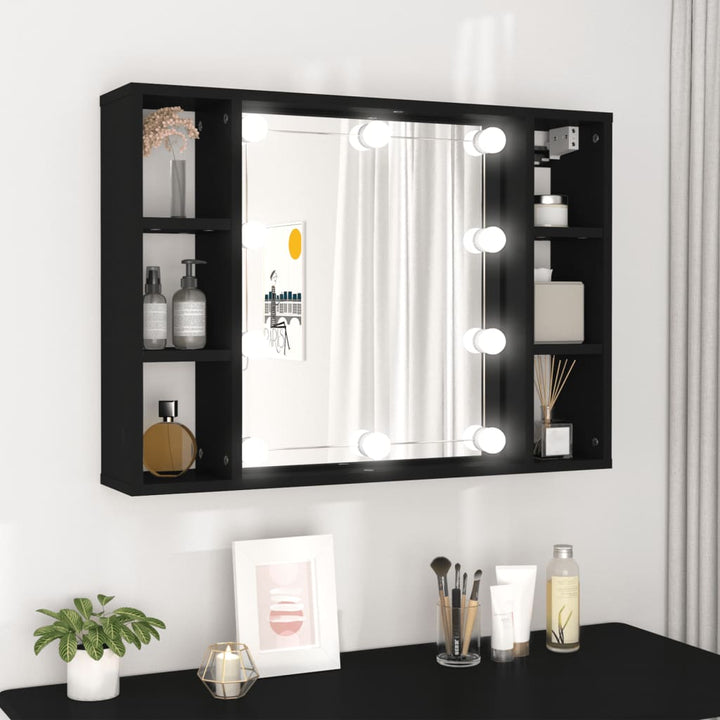 Dulap Cu Oglindă Și Led, , 76X15X55 Cm